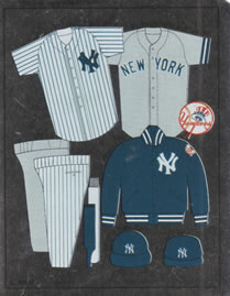 1988 Panini Stickers #147 Yankees Uniform Front