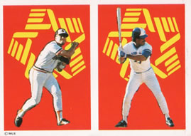 1988 Panini Stickers #230 Cal Ripken Jr. / George Bell Front