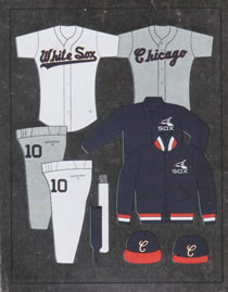 1988 Panini Stickers #51 White Sox Uniform Front