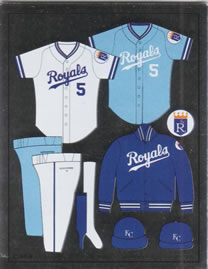 1988 Panini Stickers #99 Royals Uniform Front