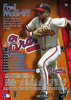 1997 Circa - Rave #16 Fred McGriff Back