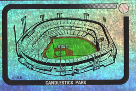 1989 Panini Stickers #213 Candlestick Park Front