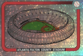 1989 Panini Stickers #37 Atlanta-Fulton County Stadium Front