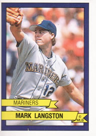 1989 Panini Stickers #430 Mark Langston Front
