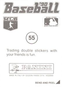 1990 Panini Stickers #55 Pete O'Brien Back