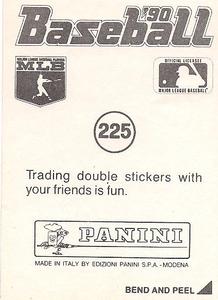 1990 Panini Stickers #225 Braves Logo Back