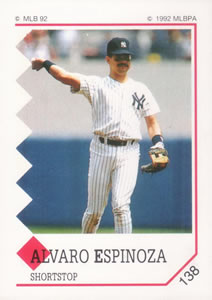 1992 Panini Stickers #138 Alvaro Espinoza Front