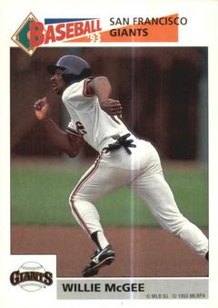1993 Panini Stickers #240 Willie McGee Front