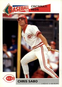 1993 Panini Stickers #294 Chris Sabo Front
