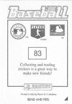 1994 Panini Stickers #83 Pat Listach Back
