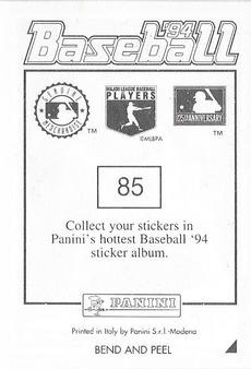 1994 Panini Stickers #85 Kevin Reimer Back