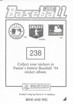 1994 Panini Stickers #238 Don Slaught Back