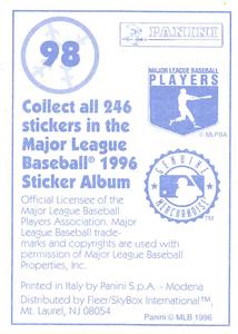 1996 Panini Stickers #98 Brad Ausmus Back