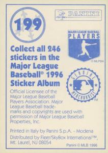 1996 Panini Stickers #199 Chuck Knoblauch Back