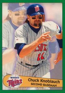 1996 Panini Stickers #199 Chuck Knoblauch Front