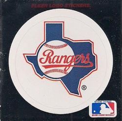 1991 Ultra - Team Logo Stickers #NNO Texas Rangers Front