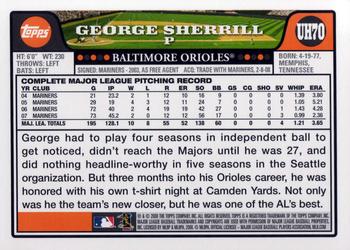 2008 Topps Updates & Highlights #UH70 George Sherrill Back