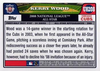 2008 Topps Updates & Highlights #UH208 Kerry Wood Back