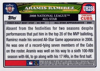 2008 Topps Updates & Highlights #UH256 Aramis Ramirez Back
