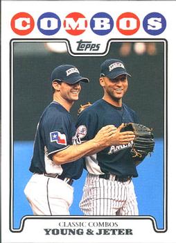 2008 Topps Updates & Highlights #UH127 Michael Young / Derek Jeter Front