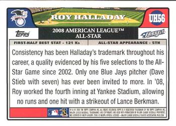 2008 Topps Updates & Highlights #UH56 Roy Halladay Back