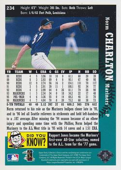 1997 Collector's Choice #234 Norm Charlton Back