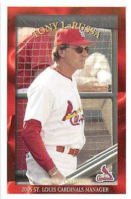 2005 St. Louis Cardinals Police #NNO Tony LaRussa Front