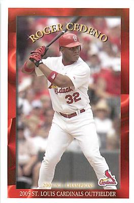 2005 St. Louis Cardinals Police #NNO Roger Cedeno Front