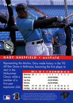 1997 Collector's Choice - All-Star Connection #34 Gary Sheffield Back