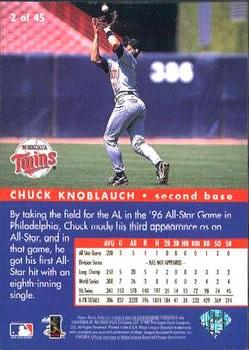1997 Collector's Choice - All-Star Connection #2 Chuck Knoblauch Back