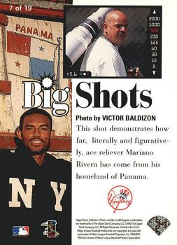 1997 Collector's Choice - Big Shots #7 Mariano Rivera Back