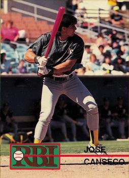 1992 RBI Magazine Cactus League #C8 Jose Canseco Front