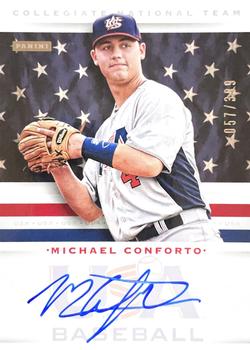2013 Panini USA Baseball - Collegiate National Team Signatures #7 Michael Conforto Front