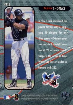 1997 Collector's Choice - New Frontier #NF15 Frank Thomas Back