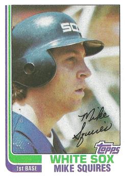 1982 Topps #398 Mike Squires Front