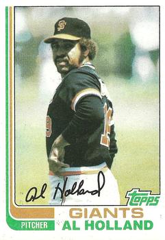 1982 Topps #406 Al Holland Front