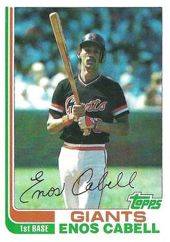 1982 Topps #627 Enos Cabell Front