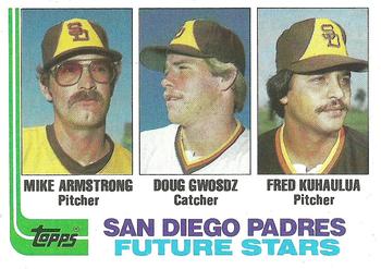 1982 Topps #731 Padres Future Stars (Mike Armstrong / Doug Gwosdz / Fred Kuhaulua) Front