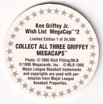 1995 Megacards Ken Griffey Jr. Wish List - MegaCap #2 Ken Griffey Jr. Back