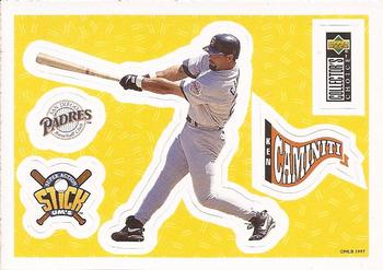 1997 Collector's Choice - Stick'Ums (Hobby) #29 Ken Caminiti Front