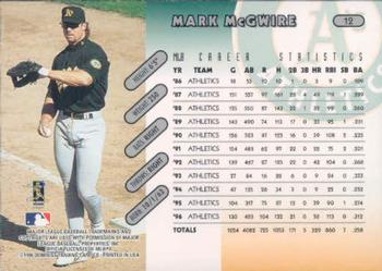 1997 Donruss #12 Mark McGwire Back