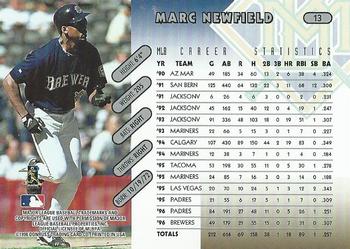 1997 Donruss #13 Marc Newfield Back