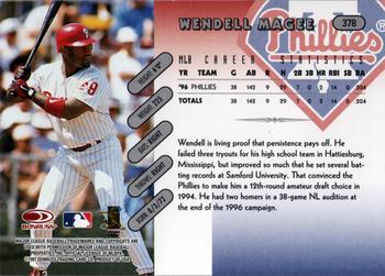 1997 Donruss #378 Wendell Magee Back