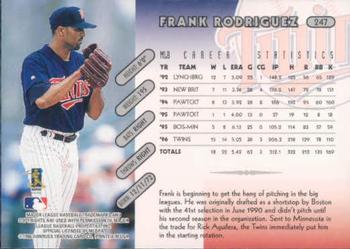 1997 Donruss #247 Frank Rodriguez Back
