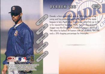 1997 Donruss #383 Derrek Lee Back