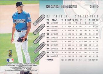 1997 Donruss #81 Kevin Brown Back