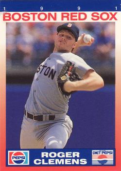 1991 Pepsi Boston Red Sox #NNO Roger Clemens Front