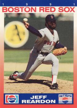 1991 Pepsi Boston Red Sox #NNO Jeff Reardon Front