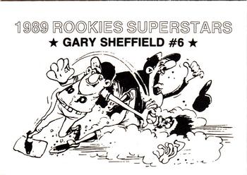 1989 Rookies Superstars (unlicensed) #6 Gary Sheffield Back