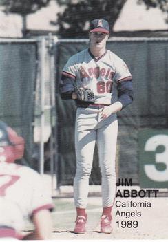 1989 Pacific Cards & Comics Playball U.S.A. (unlicensed) #9 Jim Abbott Front